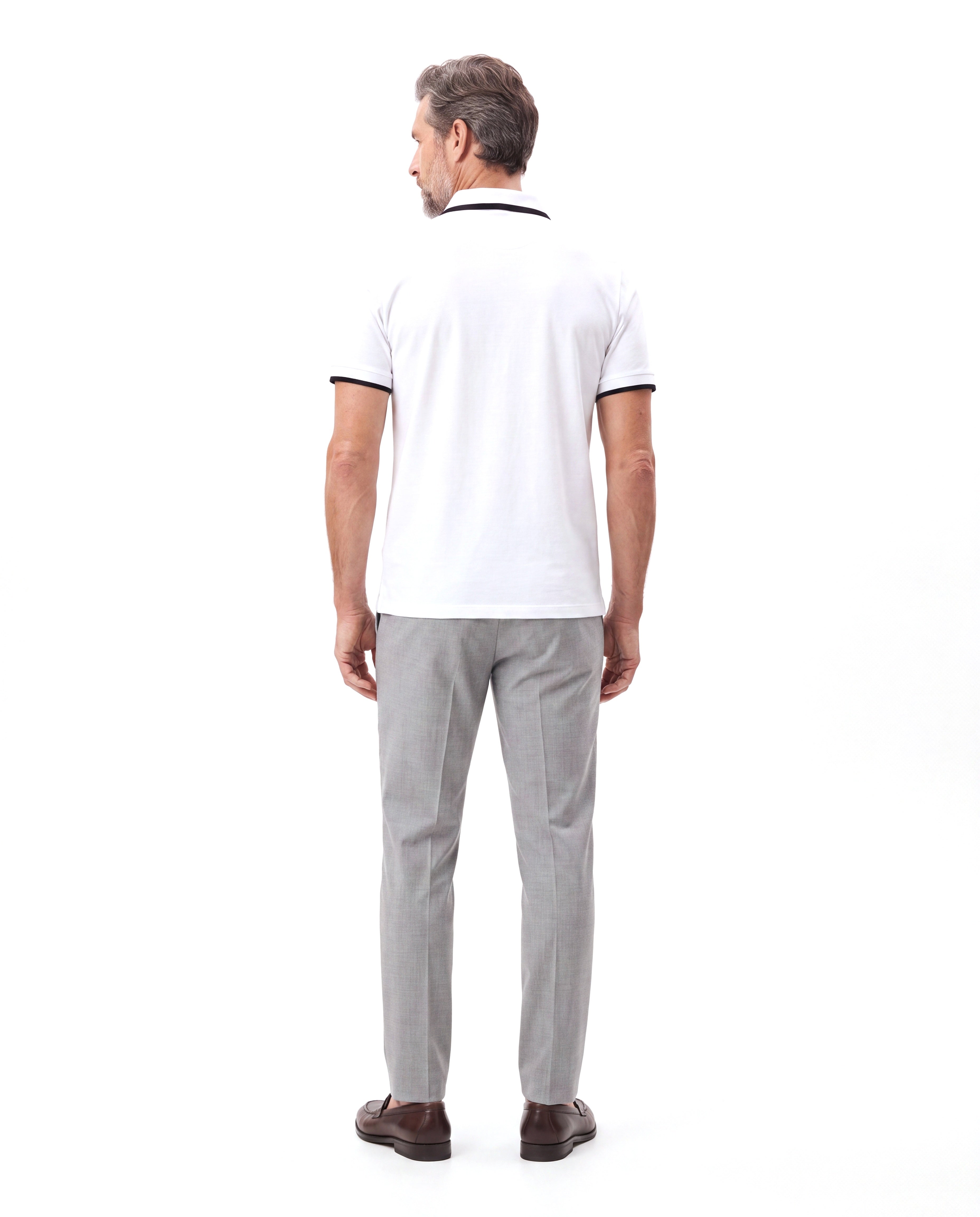 Katoenen polo met slim fit pasvorm Heren