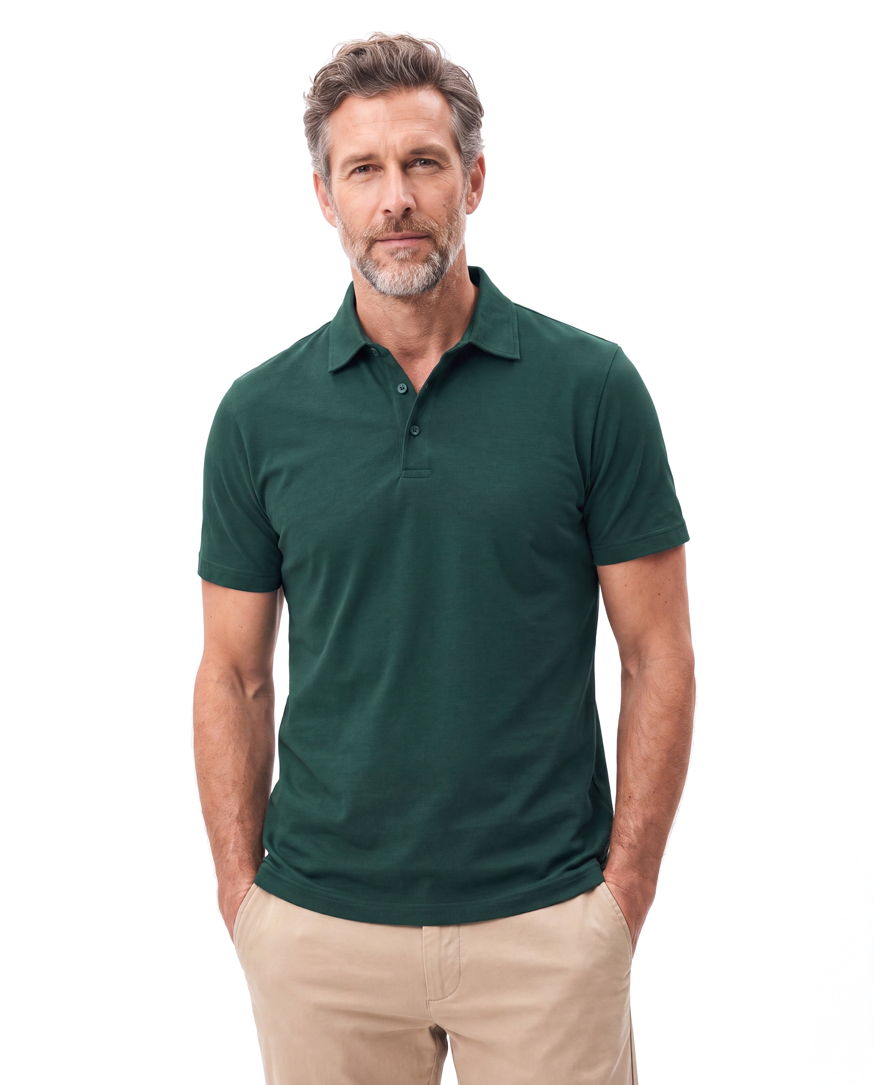 Katoenen poloshirt met fijne piqué structuur Heren