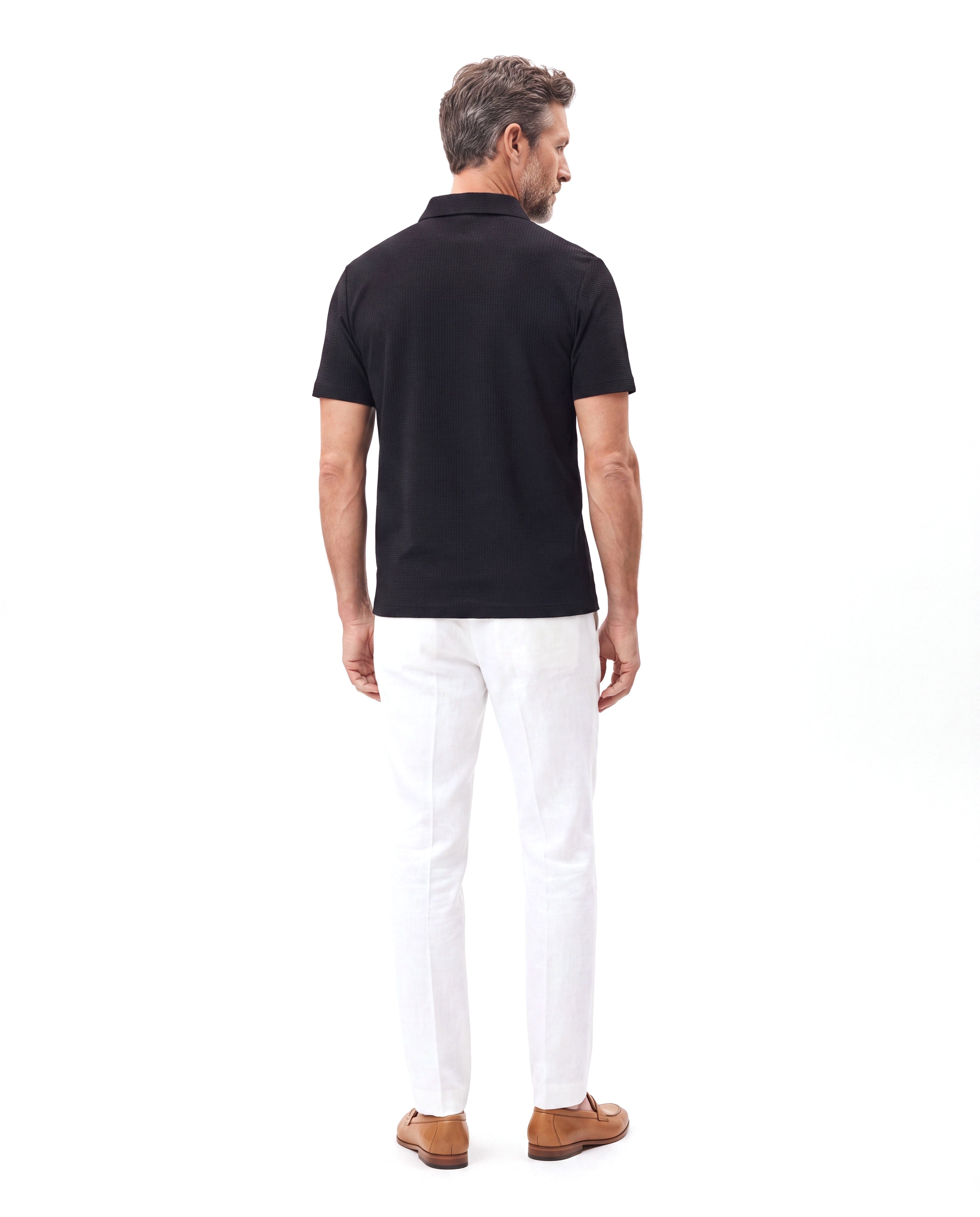 Kreukvrije polo met stretch comfort Heren