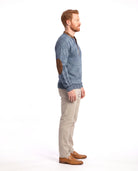 Fijngebreide sweater met halfzip detail Heren