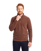 Fleece trui met halfzip Heren