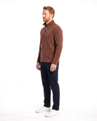 Fleece trui met halfzip Heren