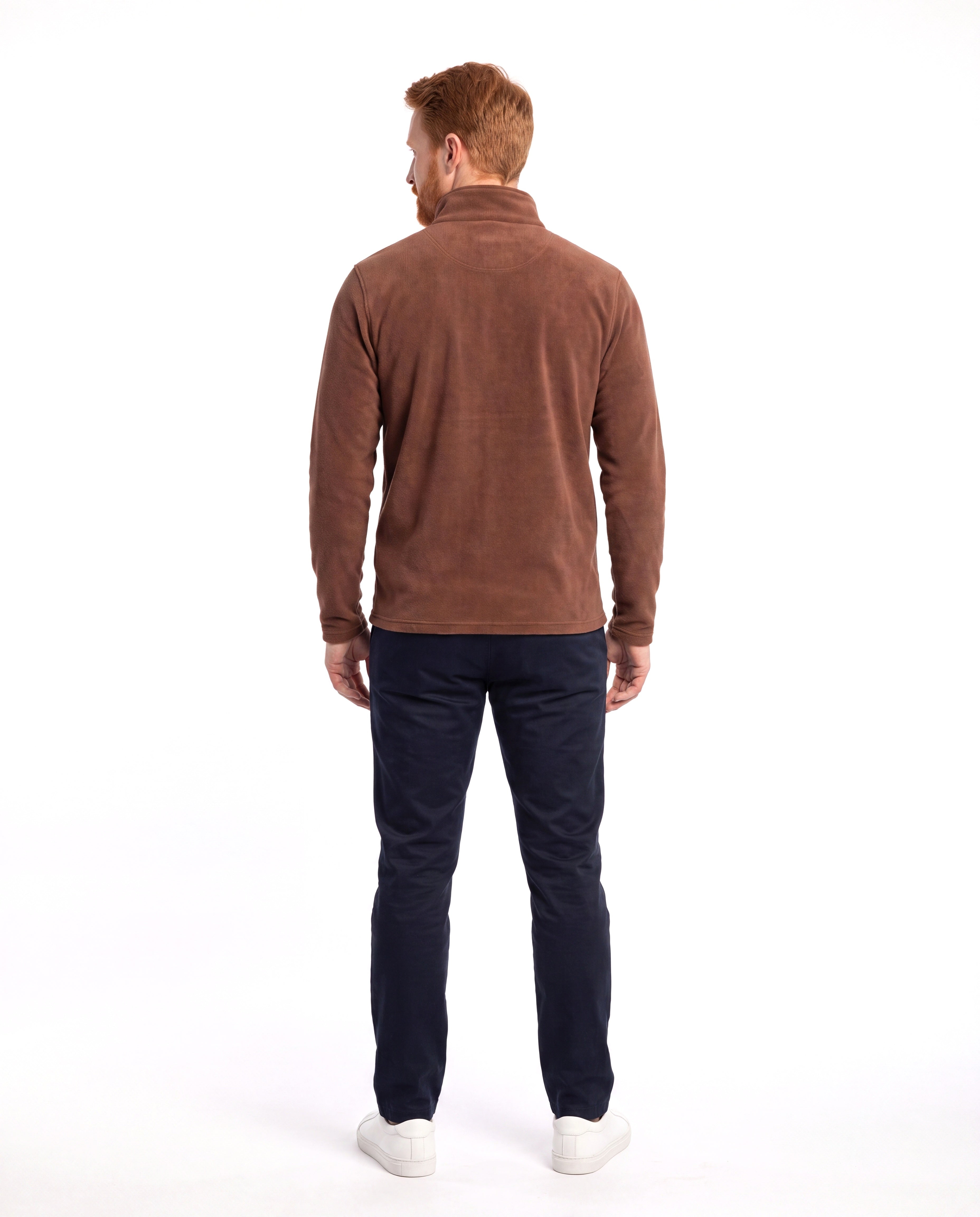 Fleece trui met halfzip Heren