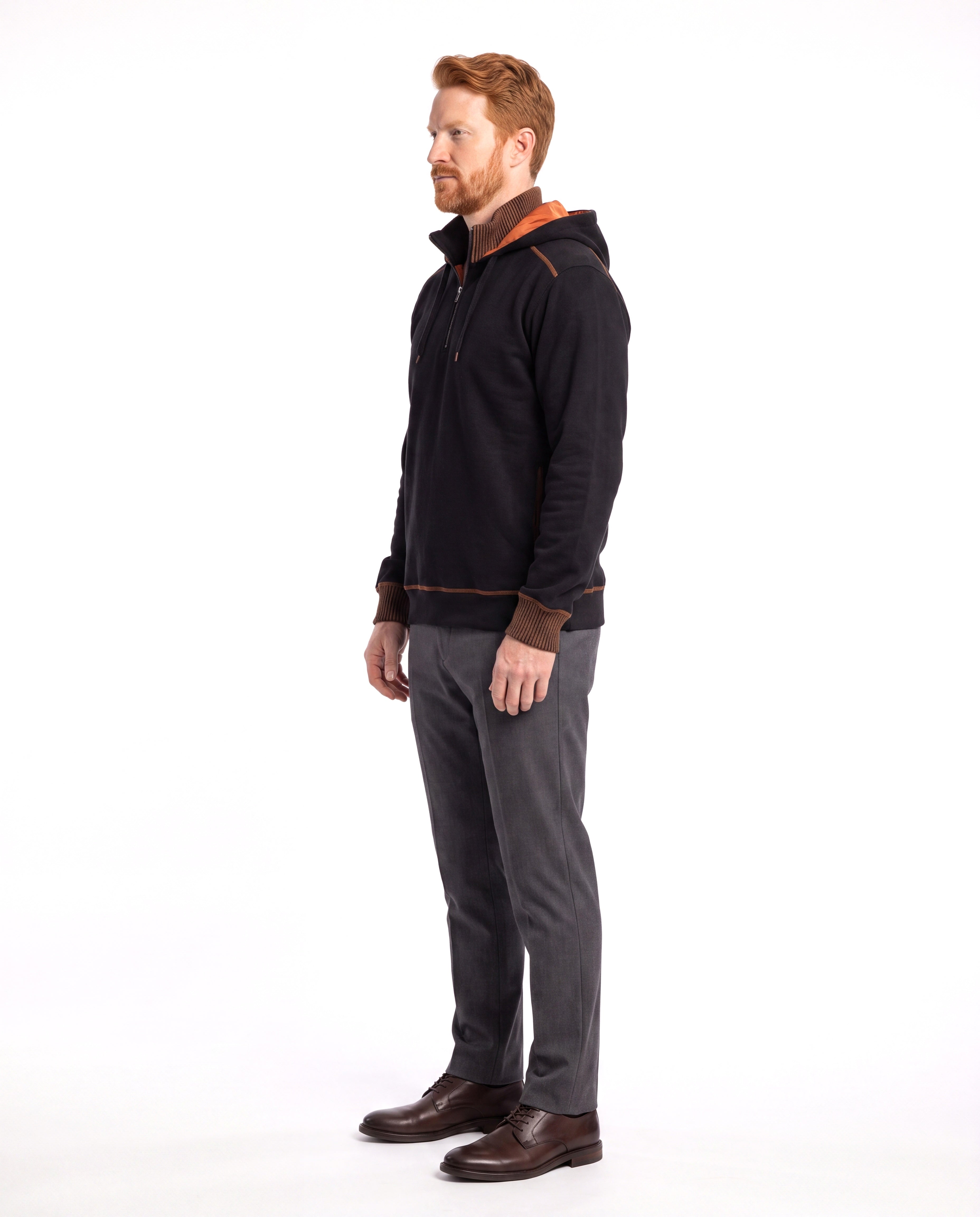 Thermische hoodie met geïsoleerde voering Heren