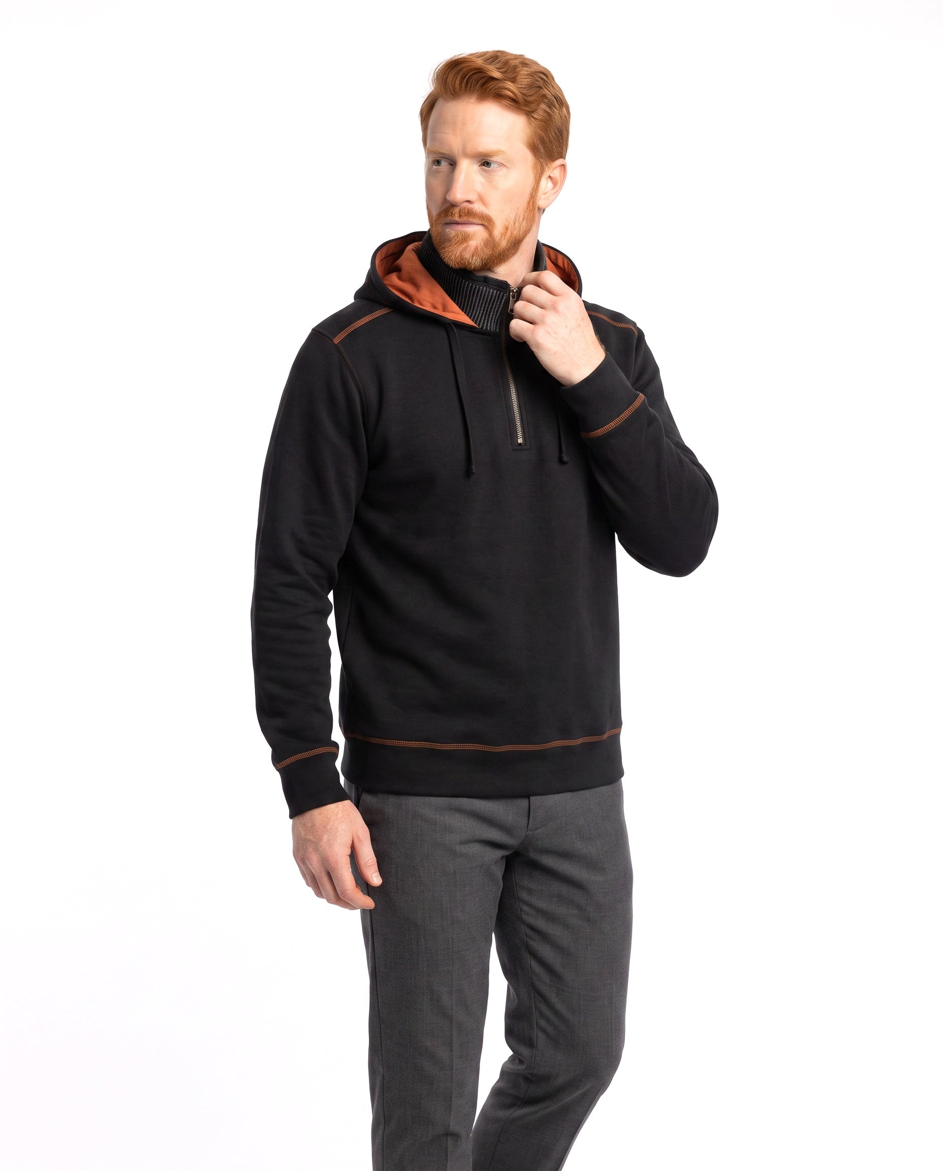 Thermische hoodie met geïsoleerde voering Heren