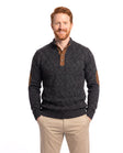 Gebreide trui met warme fleece voering Heren