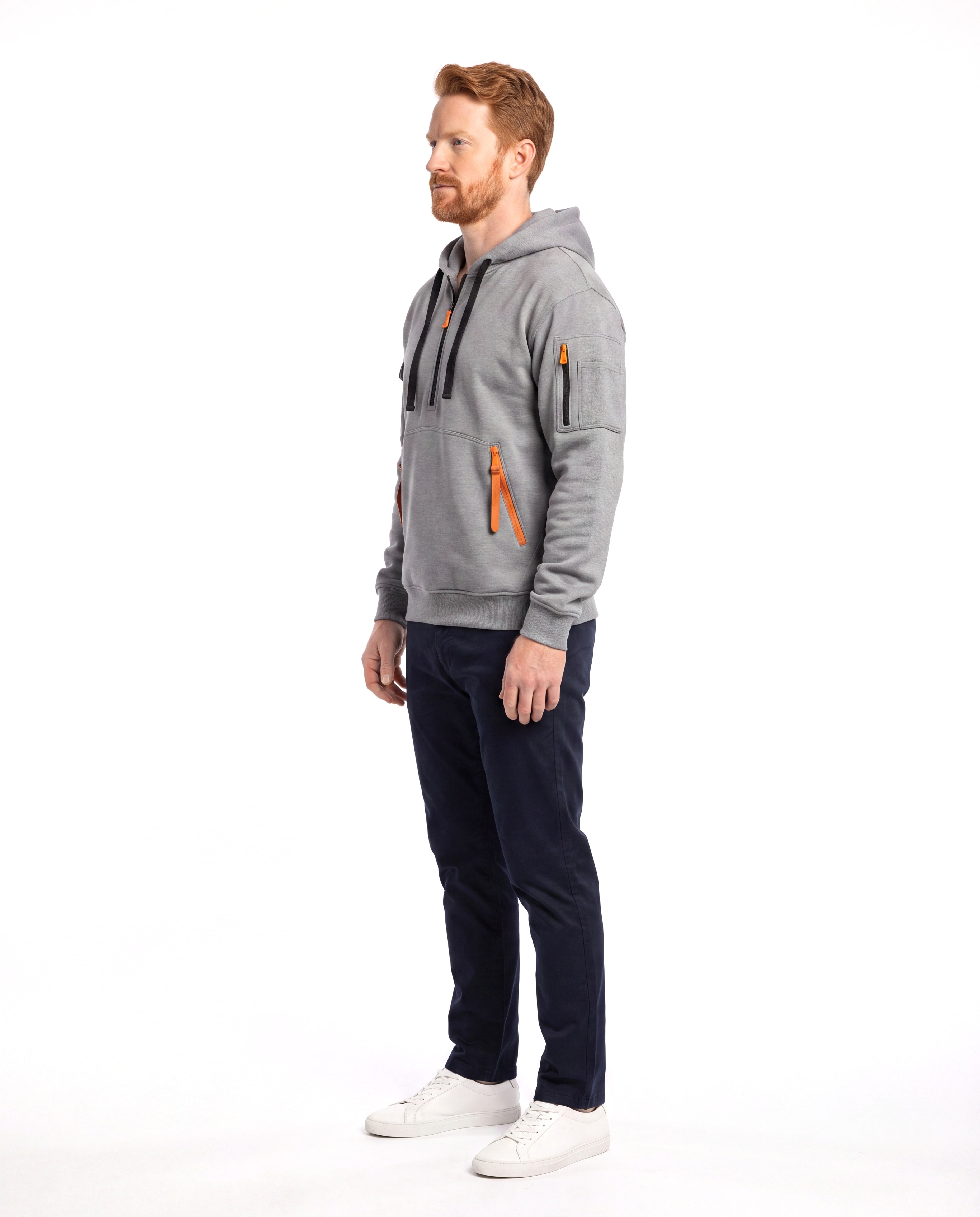 Katoenen hoodie met capuchon Heren