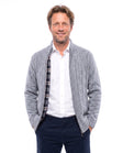 Gebreid vest met structuurpatroon Heren