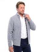 Gebreid vest met structuurpatroon Heren