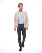 Gebreid vest met contrasterende steken Heren