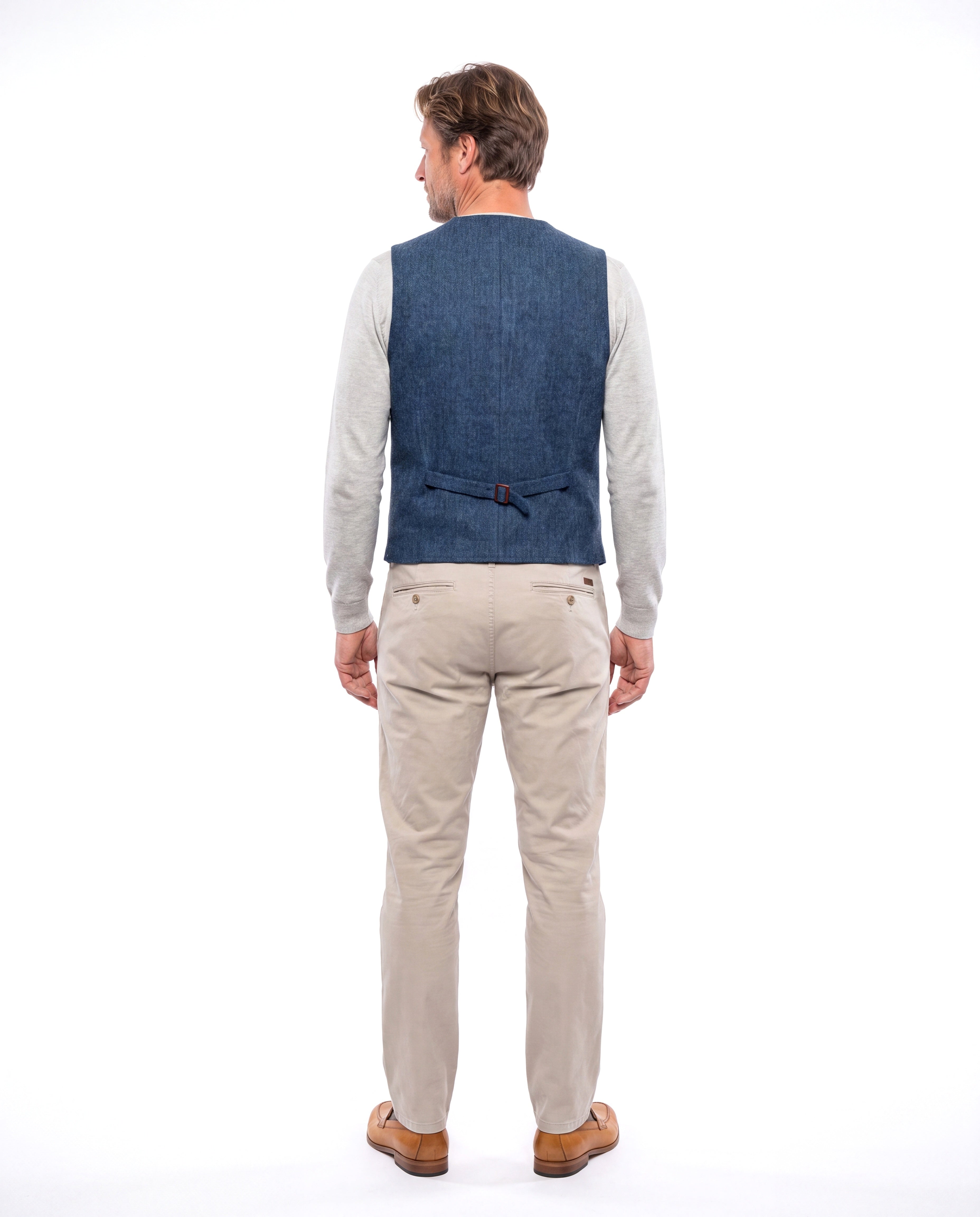 Gebreid gilet met ritssluiting Heren