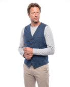 Gebreid gilet met ritssluiting Heren