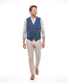 Gebreid gilet met ritssluiting Heren