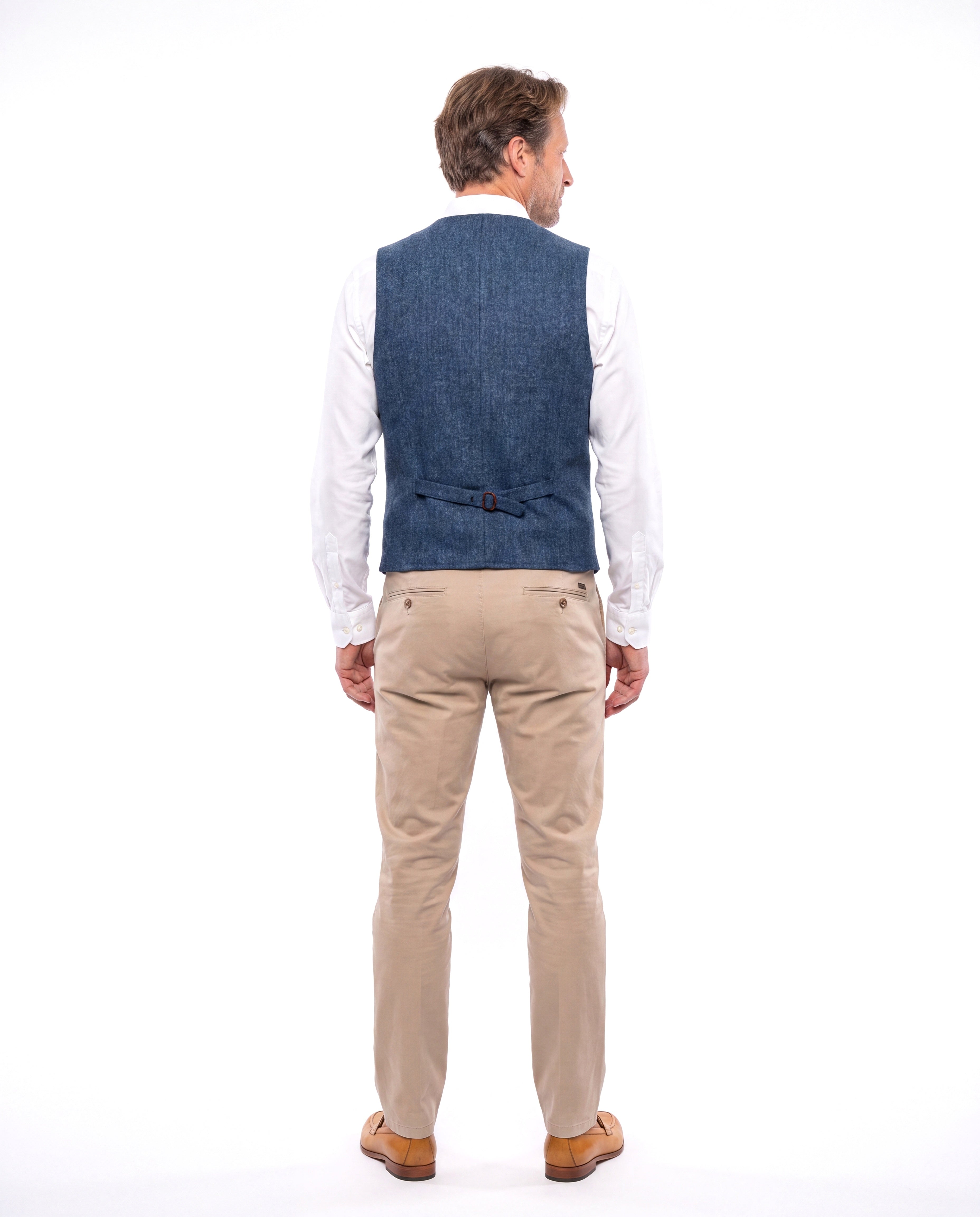 Gebreid gilet met knoopsluiting Heren
