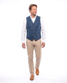 Gebreid gilet met knoopsluiting Heren