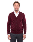 Gebreid vest met v-hals Heren