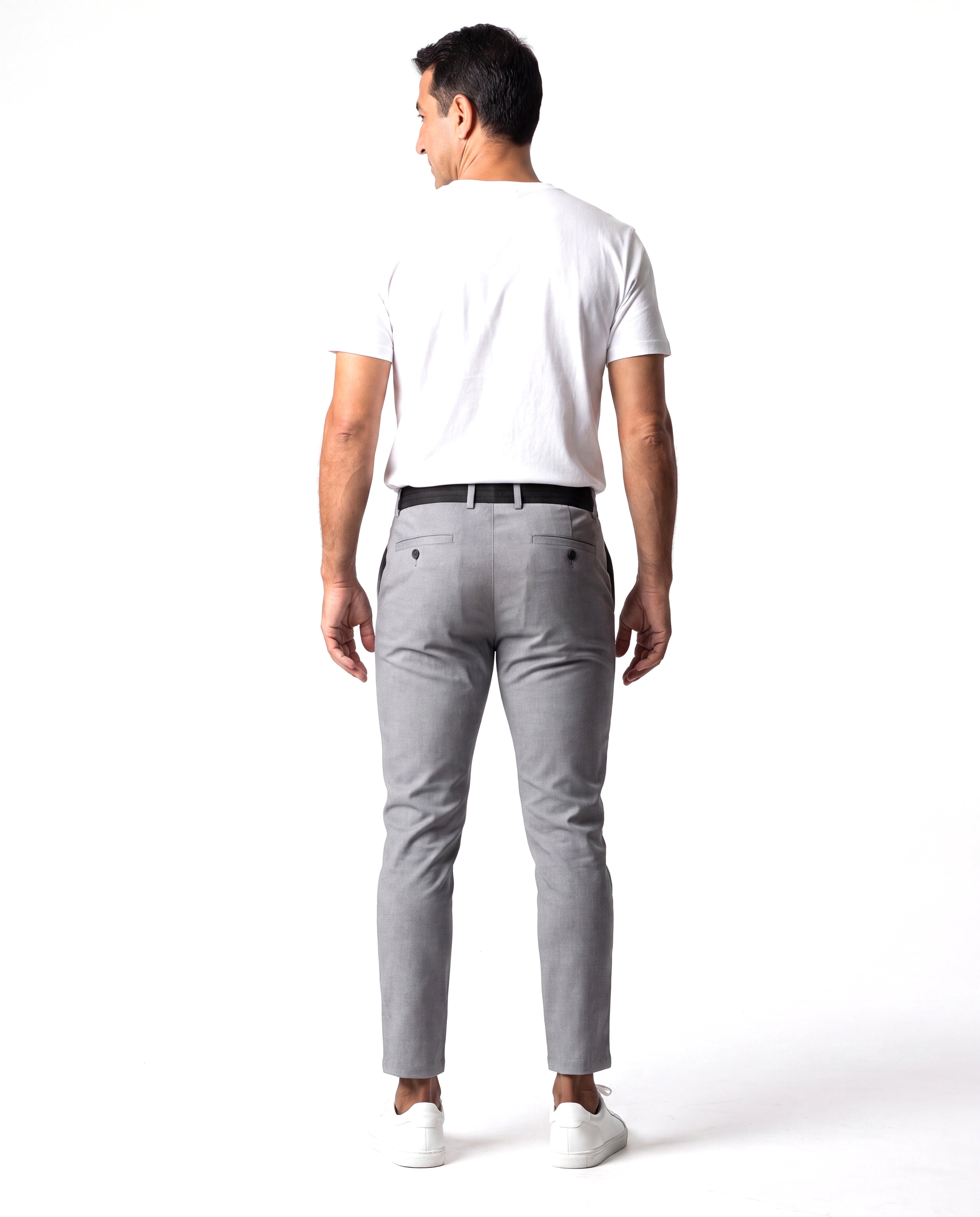 Katoenen loungebroek met stiksteekdetail Heren