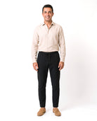 Luchtige broek met elastische tailleband Heren