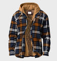 Flanellen Overshirt Heren Geruit Capuchon