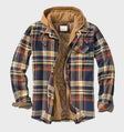 Flanellen Overshirt Heren Geruit Capuchon