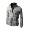 Vest Heren Opstaande Kraag Knopendetail