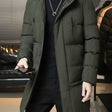 Leon - Elegante Lange Gewatteerde Winterjas
