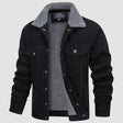Corduroy Winterjas Heren Fleece Voering Teddy Kraag