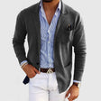 Gebreid Blazervest Heren Casual Revers Zakken