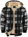 Julian - Stijlvolle Geruite Teddy Winterjas