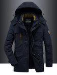 Glenn - Casual Gevoerde Gewatteerde Parka Winterjas