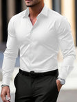 Overhemd Heren Slim Fit Lange Mouw