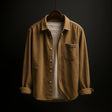Ribfluweel Overshirt Heren Borstzak Lange Mouw
