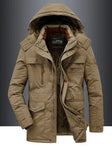 Glenn - Casual Gevoerde Gewatteerde Parka Winterjas