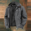 Katoenen Winterjas Heren Sherpa Voering Capuchon