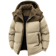 Gewatteerde Puffer Jas Heren Corduroy Capuchon