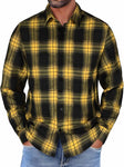 Geruit Flanel Overhemd Heren Casual Lange Mouw