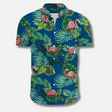 Tropisch Overhemd Heren Relaxed Fit Korte Mouw