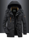 Glenn - Casual Gevoerde Gewatteerde Parka Winterjas