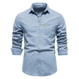 Denim Overhemd Heren Slimfit Borstzakken