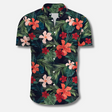 Tropisch Overhemd Heren Relaxed Fit Korte Mouw