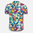 Tropisch Overhemd Heren Relaxed Fit Korte Mouw