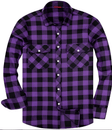 Geruit Flanel Overhemd Heren Casual Lange Mouw