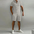 Polo Short Set Heren Ritskraag Casual