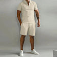 Polo Short Set Heren Ritskraag Casual
