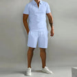 Polo Short Set Heren Ritskraag Casual