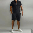 Polo Short Set Heren Ritskraag Casual