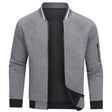 Gebreid Vest Heren Bomber Structuur Ritssluiting