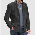 Suède Blazer Vest Heren Revers Knoopsluiting