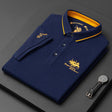 Katoenen Polo Heren Geborduurd Logo Korte Mouw