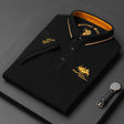 Katoenen Polo Heren Geborduurd Logo Korte Mouw